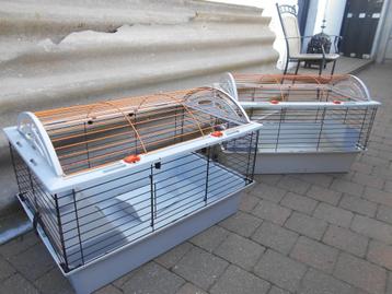 2 cages a lapin ou cobaye complets, 75 à 110 cm, Cage, Comme neuf, Enlèvement