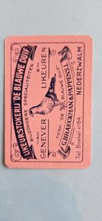Carte à jouer Nederzwalm_De Blauwe Duif liquories_roze_275, Enlèvement ou Envoi, Utilisé, Carte(s) à jouer
