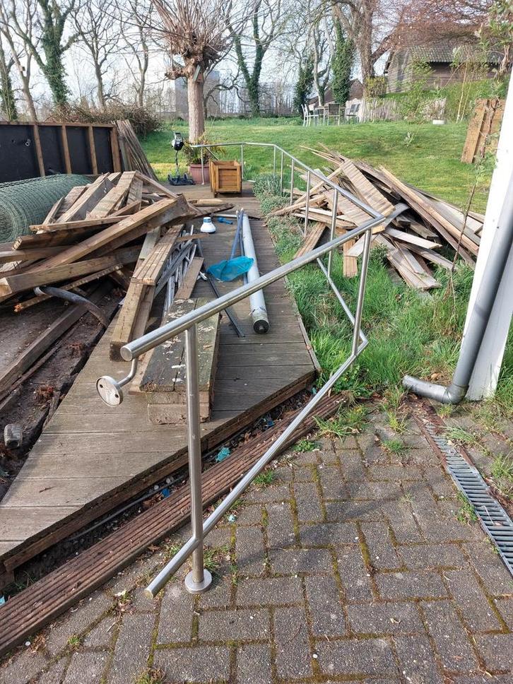 Gratis inox leuning, Doe-het-zelf en Bouw, Metalen, Ophalen