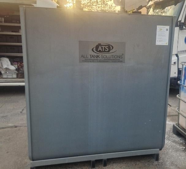 Dubbelwandige kunststof tank 1500L, Ophalen, Gebruikt