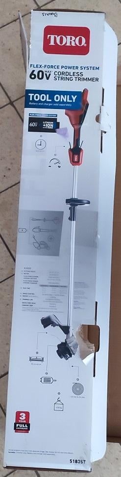 Déligneuse TORO Flex-Force Power System 60 V, Jardin & Terrasse, Débroussailleuses, Enlèvement ou Envoi, Neuf, Électrique, Toro