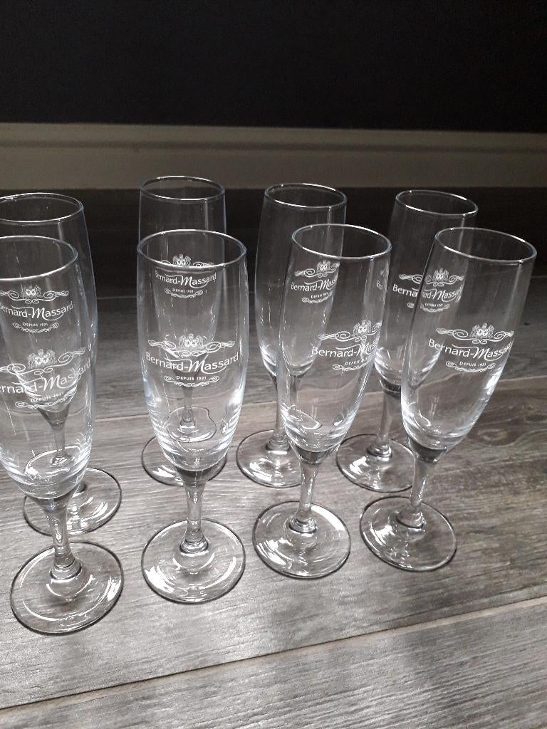 Champagne glazen, Maison & Meubles, Cuisine | Vaisselle, Enlèvement, Utilisé, Autres styles, Verre ou Verres