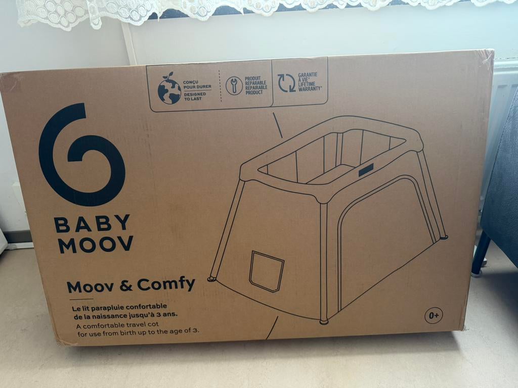 Babymoov campingbed 3 in 1 Moow Comfy splinter nieuw met bon, Enlèvement, Neuf, Autres formes, Réglable en hauteur