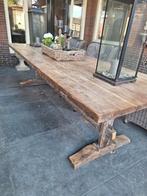 Antieke teakhouten kloostertafel., Ophalen