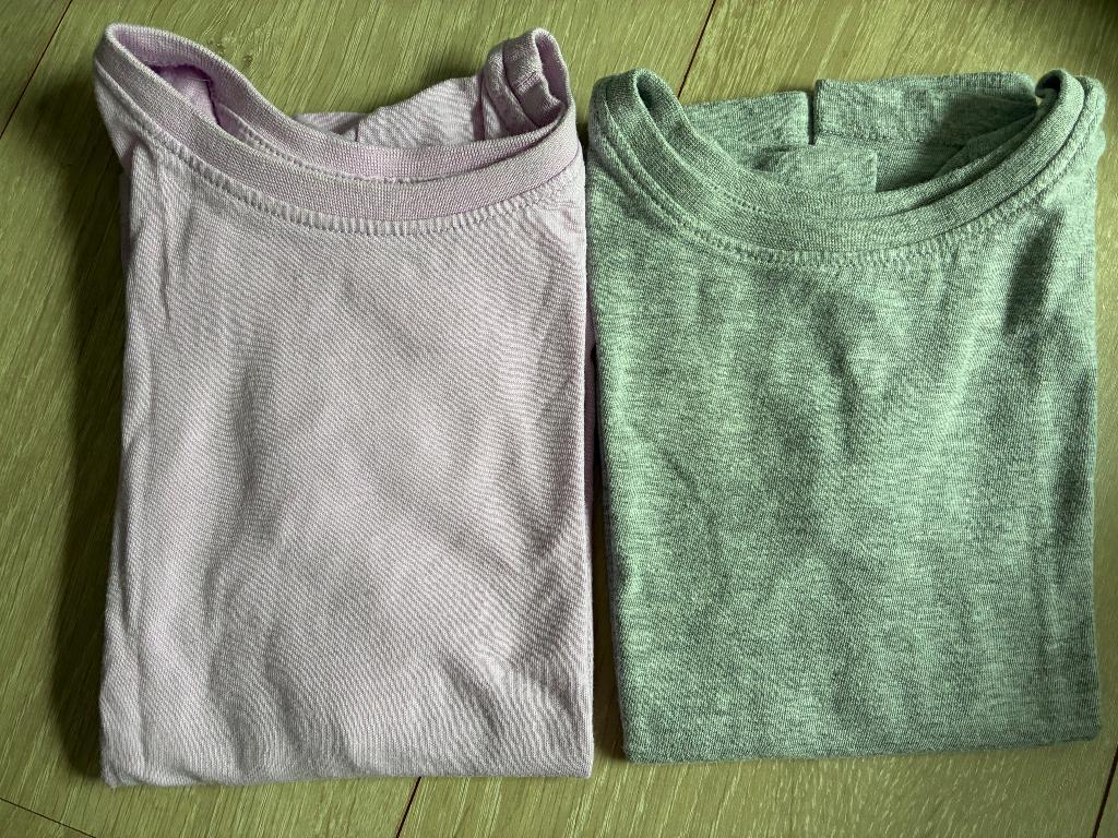 Set van 2 effen T-shirts Friboo 98/104, Kinderen en Baby's, Kinderkleding | Maat 104, Gebruikt, Meisje, Friboo, Ophalen of Verzenden