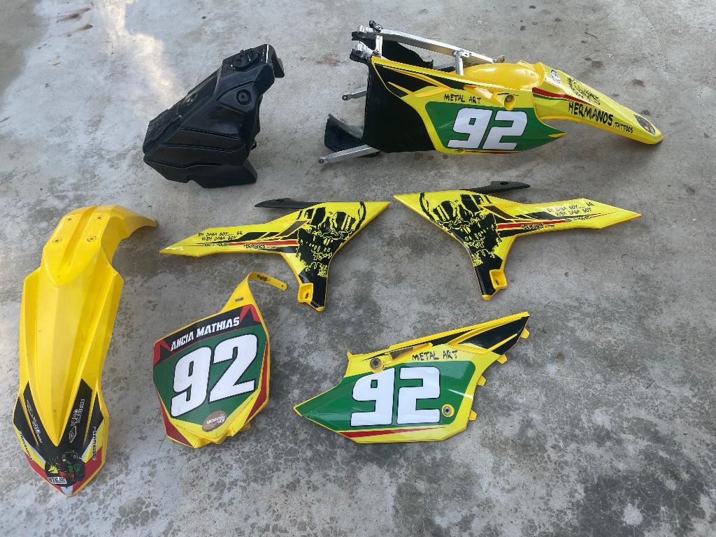 yamaha yz r tech kappen set, Enlèvement, Utilisé