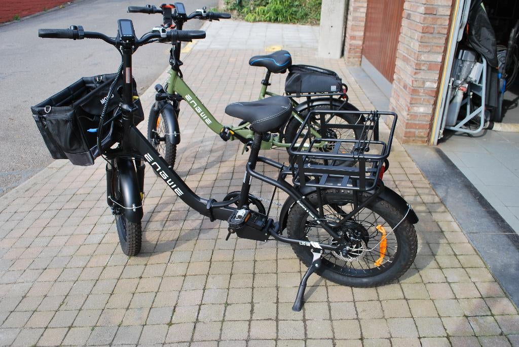 2 vélos électriques Engwe L20 SE Pliable avec porte vélos, Ophalen, Zo goed als nieuw