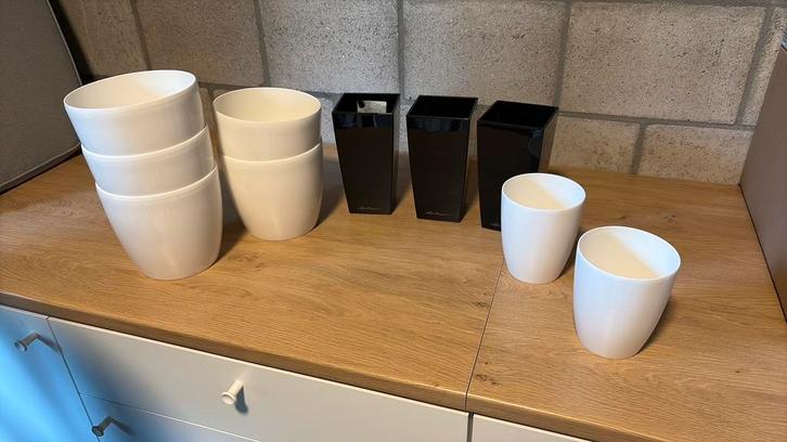 Diverse bloempotten, Tuin en Terras, Bloempotten, Zo goed als nieuw, Kunststof, Ophalen of Verzenden