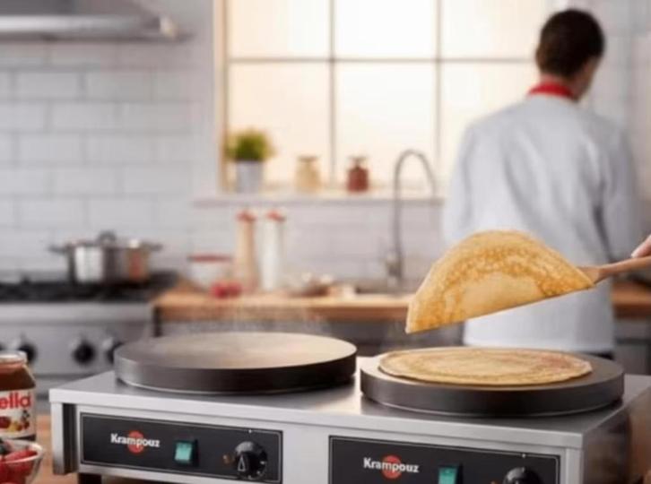 krampouz Dubbel Pannenkoekenijzer – Professional, Zakelijke goederen, Horeca | Keukenapparatuur, Ophalen