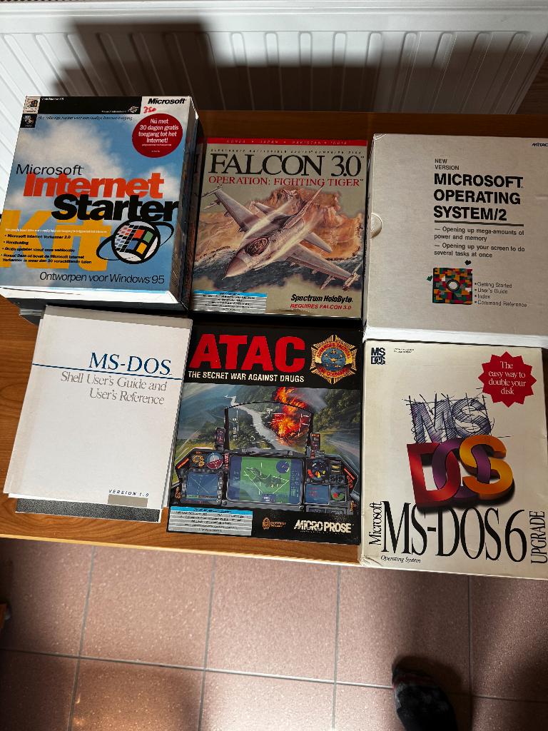 oude Software  Ms dos en spelletjes, Boeken, Ophalen, Gelezen, Software