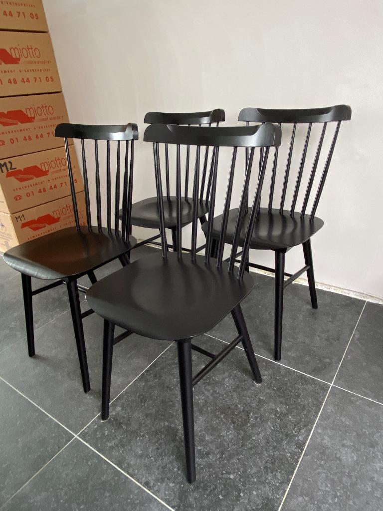 Ton Ironica stoelen, Huis en Inrichting, Stoelen, Hout, Zwart, Ophalen