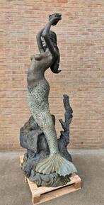 BRONZEN OUDERE GROTE ZWARE ZEEMEERMIN, RUIME KEUZE !!!, Jardin & Terrasse, Statues de jardin, Enlèvement ou Envoi, Comme neuf