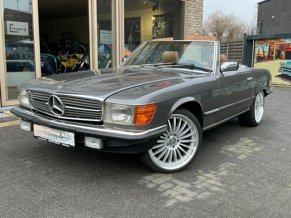 Mercedes SL 380 *Cabriolet*107*V8, Autos, Oldtimers & Ancêtres, Entreprise, Achat, Vitres électriques, Jantes en alliage léger