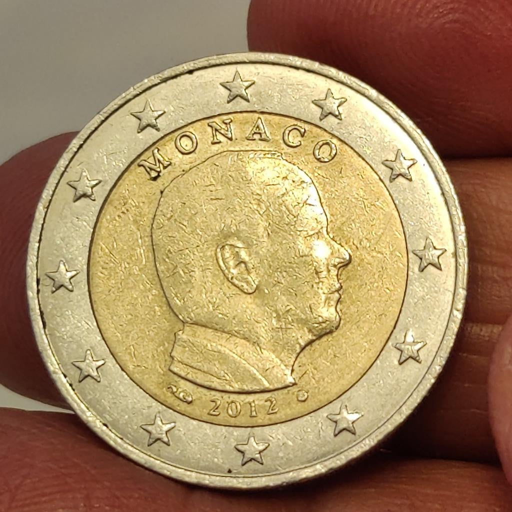 2 euro Monaco 2012, Timbres & Monnaies, Monnaies | Europe | Monnaies euro, Envoi, Monaco
