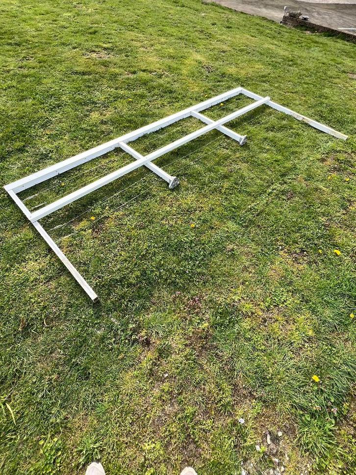 Balustrade ( leuning) wit gelakt 3m80 Lang, Doe-het-zelf en Bouw, Ladders en Trappen, Gebruikt, Minder dan 2 meter, Ophalen