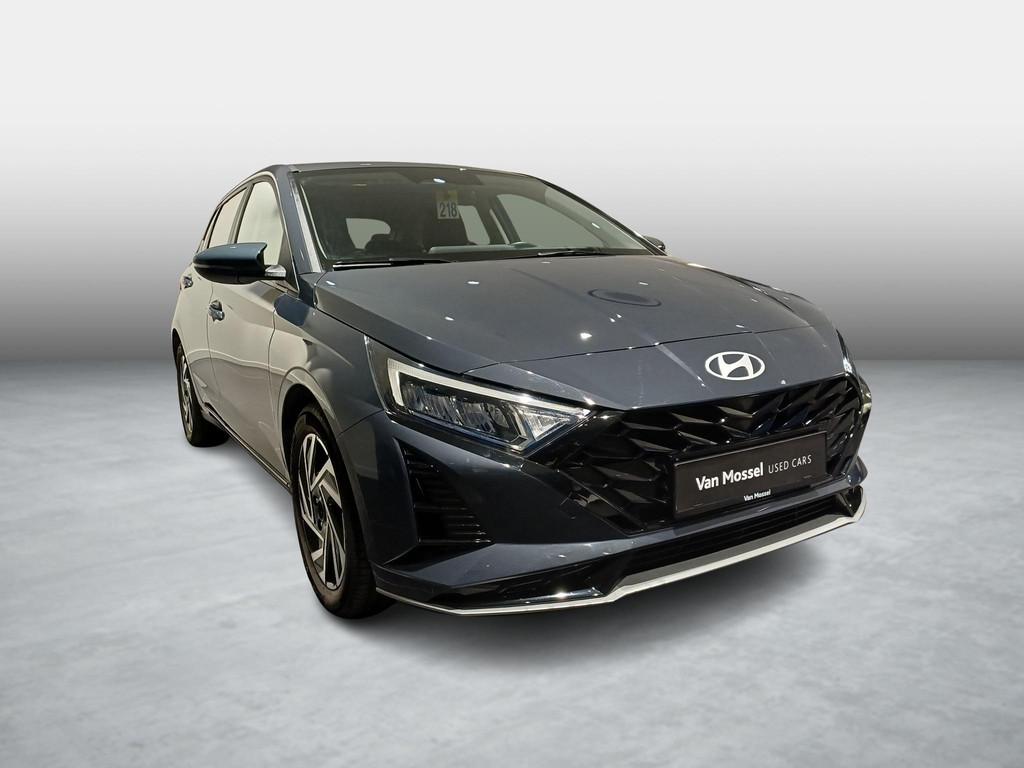 Hyundai i20 1.0 T-GDi 7-DCT 66kW Techno, Auto's, Gebruikt, Blauw, 1110 kg, 5 zetels
