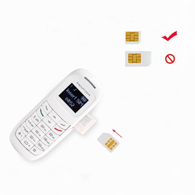 Mini téléphone carte sim mobile casque Bluetooth, Enlèvement ou Envoi, Neuf, Carte Sim