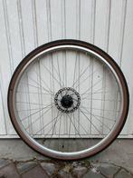 700c voorwiel — Shimano Deore XT — Schwalbe G-One band, Fietsen en Brommers, Fietsonderdelen, Algemeen, Zo goed als nieuw, Shimano