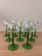 2x6 wijnglazen Luminarc met groene voet (nieuw met sticker), Verzamelen, Ophalen of Verzenden, Zo goed als nieuw