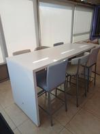 Hoge tafel + stoelen, Ophalen, Gebruikt