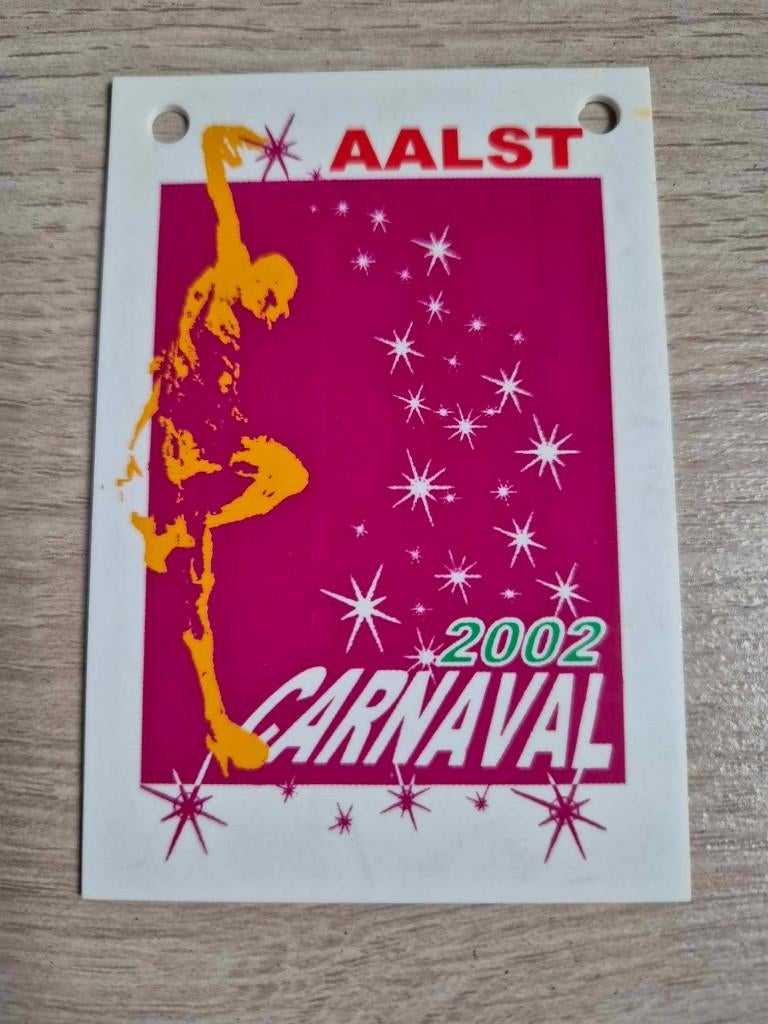 Carnaval Aalst medaille plastiek 2002, Ophalen of Verzenden