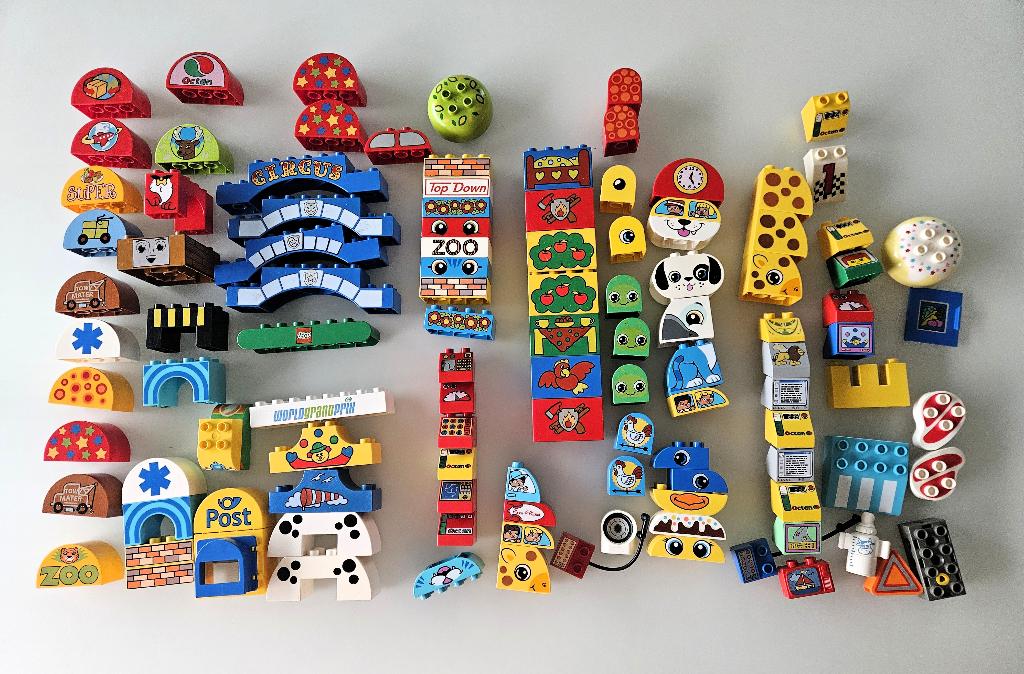 300 Duplo bedrukte blokken (originele ), Kinderen en Baby's, Ophalen of Verzenden, Duplo