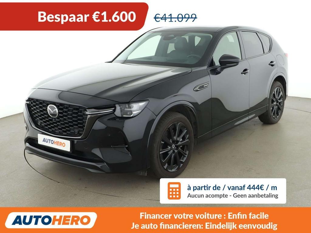 Mazda CX-60 2.5 e-Skyactiv Plug-in Hybrid Homura AWD, Auto's, Mazda, Automaat, 241 kW, Zwart, Leder