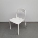 Set van 4 witte IKEA Urban stoelen – stapelbaar, Ophalen, Kunststof, Wit, Zo goed als nieuw