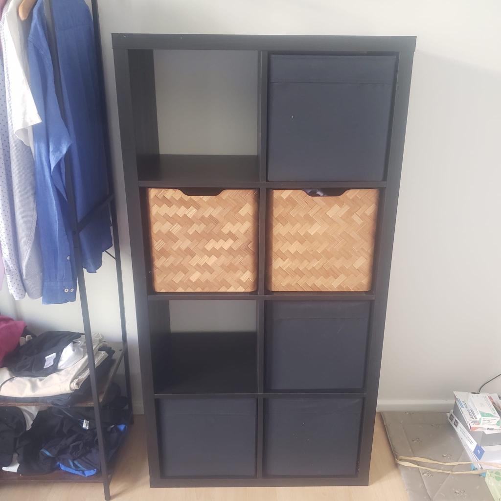 Étagère kalax noire, Maison & Meubles, Enlèvement, Comme neuf