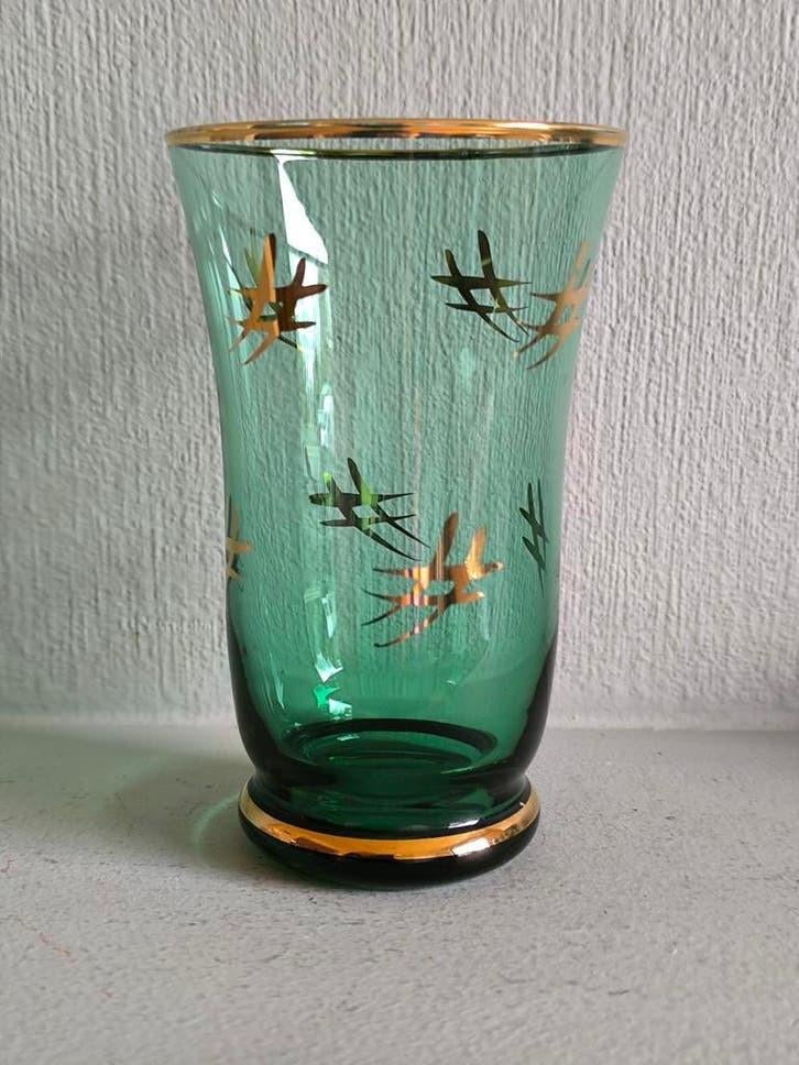 Groene vintage vaas, Antiek en Kunst, Ophalen of Verzenden