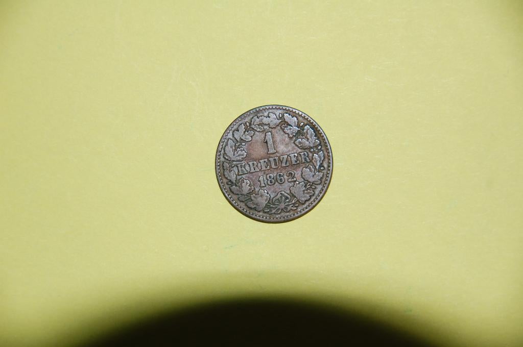 NASSAU : KREUZER 1862 en très bon état, Envoi, Allemagne, Monnaie en vrac