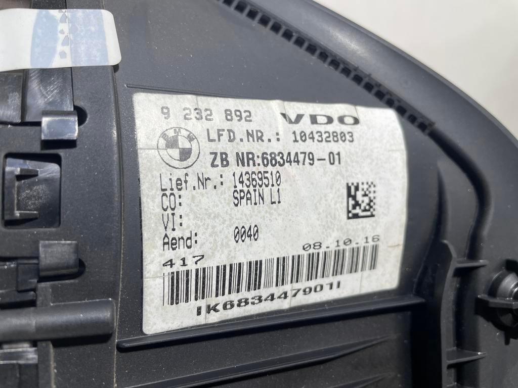 Compteurs KM N47 9232891 BMW F20, Autos : Pièces & Accessoires, C, C, Enlèvement, Utilisé