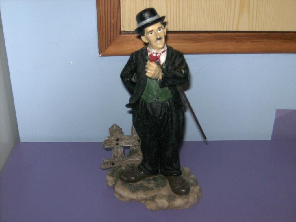 Beeldje van charlie chaplin., Collections, Statues & Figurines, Enlèvement ou Envoi, Utilisé, Humain