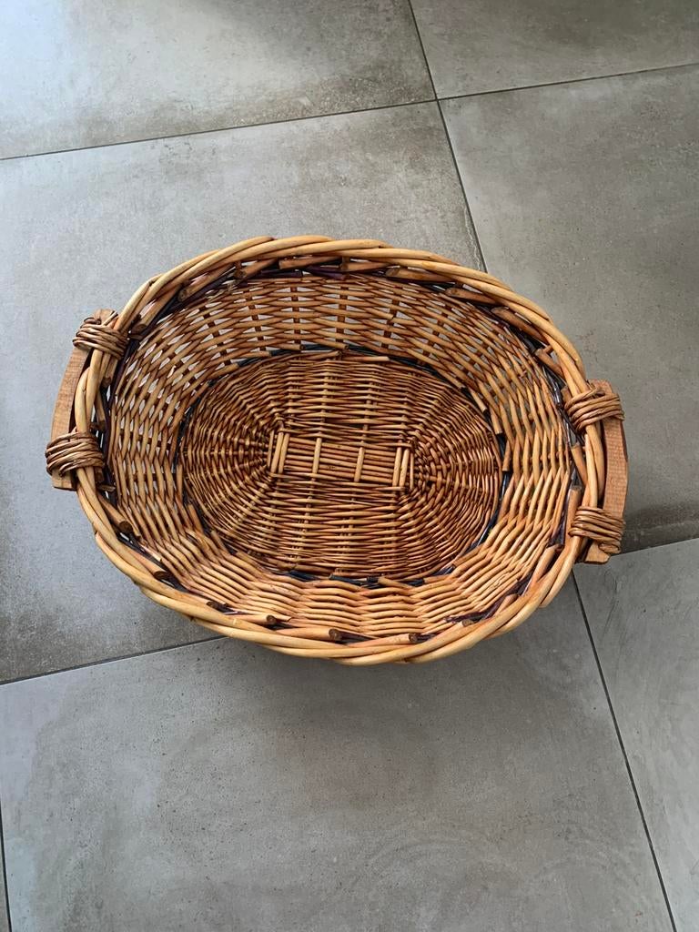 Panier en osier pour chien/chat (54/41 cm), Animaux & Accessoires, Paniers pour chiens, Enlèvement ou Envoi, Comme neuf