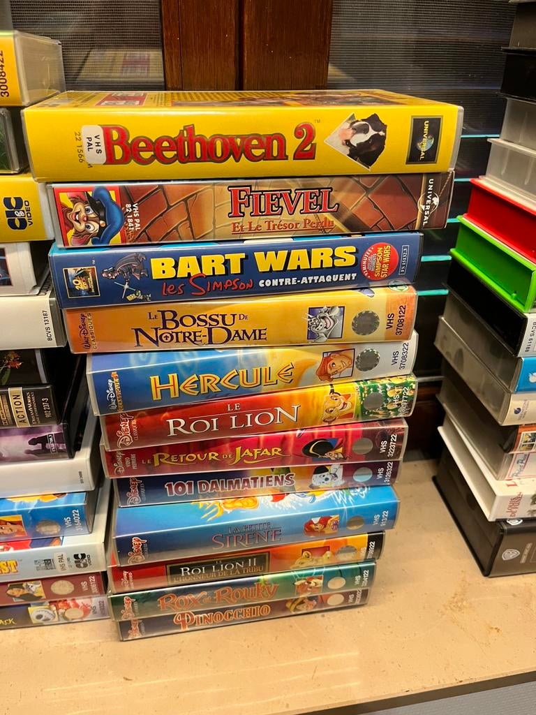 46 vhs disney dessin animées, Ophalen of Verzenden, Zo goed als nieuw