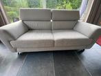 Zetelbank 2/3 zit stoffen lichtgrijs, 100 à 125 cm, Comme neuf, Enlèvement, Deux personnes