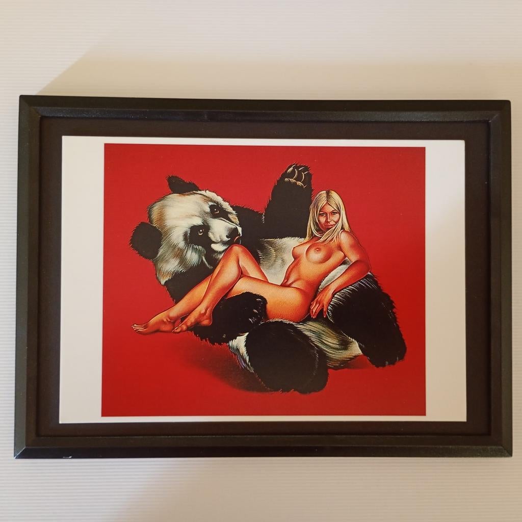 Mel Ramos panda, Antiek en Kunst, Kunst | Litho's en Zeefdrukken, Ophalen of Verzenden
