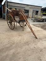 Antieke houten paardenkoets-decoratief of restauratieproject, Utilisé, Autres types, Cheval