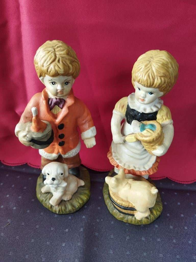 vintage porseleine beeldjes met dieren, Ophalen of Verzenden, Beeld