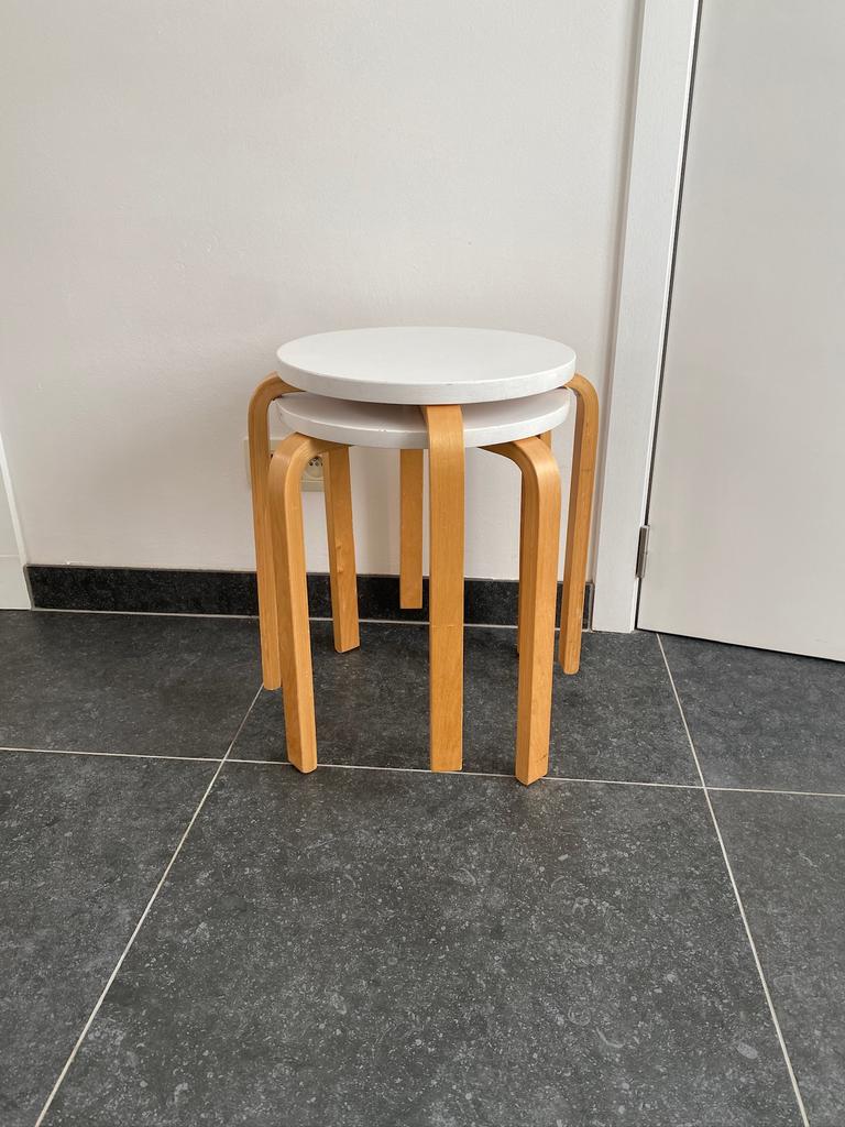 2 stapelbare krukjes, Huis en Inrichting, Ophalen, Gebruikt, Hout