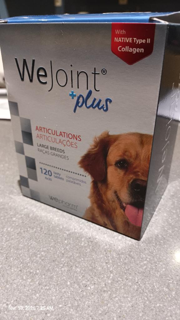 WEJOINT Plus 120 comprimés frais de port offerts, Animaux & Accessoires, Nourriture pour Animaux, Chien, Enlèvement ou Envoi