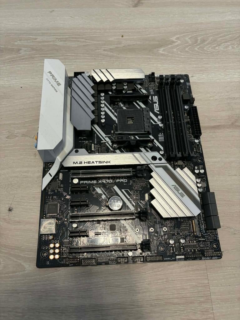 SUS Prime X470-Pro moederbord (AM4), Computers en Software, DDR4, Ophalen of Verzenden, Zo goed als nieuw, Socket AM4