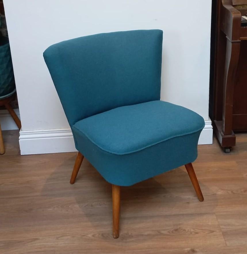 cocktail stoel (2 beschikbaar), Maison & Meubles, Chaises, Comme neuf, Deux, Enlèvement, Bleu