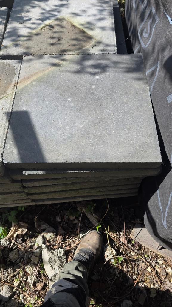 Dalles béton terrasse 50x50 épaisseur 5cm – 32 pièces (8 m²), Tuin en Terras, Beton