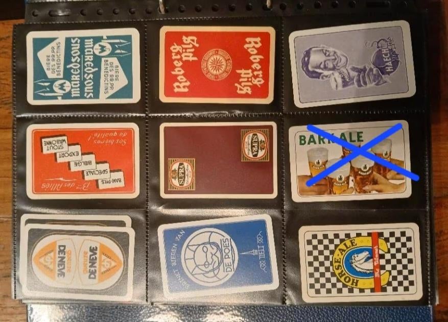 Cartes à jouer, bières, 18, Collections, Envoi, Carte(s) à jouer