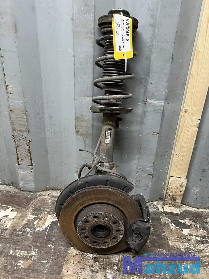 VW GOLF 5 1.6 FSI rechts voor veerpoot compleet remklauw 200, Auto-onderdelen, Ophanging en Onderstel, Volkswagen, Gebruikt