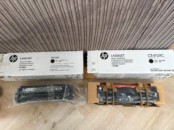 2 x HP CE410XC noir neuf et original, 1 x CE412AC jaune, Informatique & Logiciels, Fournitures d'imprimante, Neuf, Toner, Enlèvement ou Envoi