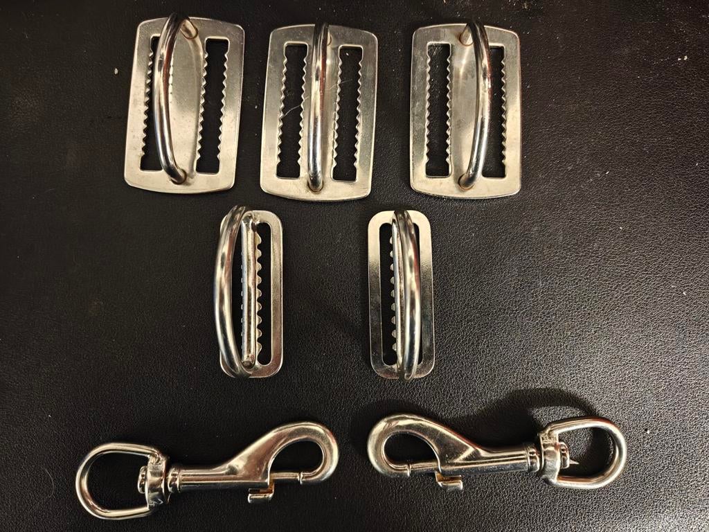 D- ring+ bolt snap, Watersport en Boten, Ophalen of Verzenden