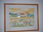 Toon Hermans Aquarel, œuvre unique Summer Landscape, Antiquités & Art, Enlèvement