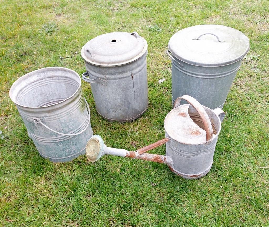 Équipement de jardin en zinc, Maison & Meubles, Enlèvement, Avec couvercle